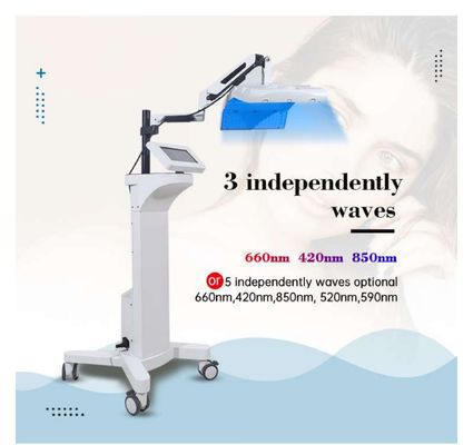 5 onafhankelijke golven 850nm 415nm infrarood led lichttherapie machine